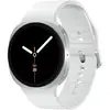 Image de Samsung Galaxy Watch8 Bluetooth GPS 44mm AMOLED Argent Bracelet Blanc Résistant 5ATM IP68