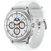 Image de Samsung Galaxy Watch8 Classic GPS NFC 46mm Super AMOLED Acier Blanc Taille Unique IP68 Pulsomètre