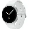 Image de Samsung Galaxy Watch8 Bluetooth GPS NFC 44mm Super AMOLED Argent Correa Blanche M/L Étanche 5ATM+IP68