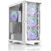 Image de Zalman Z10 Duo Tour Midi Verre Trempé ARGB USB-C 3.0 Blanc