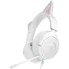 Image de Casque Razer filaire avec oreilles de chat, micro cardioïde, design léger, blanc