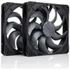 Image de Ventilateur supplémentaire Noctua NF-A14x25 G2 PWM Sx2-PP Chromax Black 140mm 1500RPM kit double