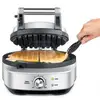 Image de Gaufrier SAGE SWM520BSS4EEU1 inox 4 gaufres triangle 900W 7 niveaux