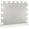 Image de Flamingueo Kim Miroir de maquillage avec lumière 15 LED avec 3 modes d'intensité réglables Blanc