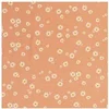 Image de Tissu viscose imprimé paquerettes vendu par 50 cm(...) - Orange