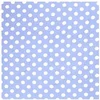 Image de Tissu viscose imprimé pois blancs vendu par 50 cm(...) - Bleu