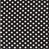 Image de Tissu viscose imprimé pois blancs vendu par 50 cm(...) - Noir