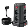 Image de Tours 8prises parafoudres avec interrupteurs+4xUSB