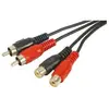 Image de Câble Audio 2xRCA mâle/femelle - 10m