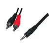 Image de Câble Audio Jack 3.5 vers 2xRCA mâle/mâle - 5m#