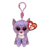 Image de Porte-clés en peluche Beanie Boo's Clip Cassidy le Chat