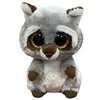 Image de Peluche Beanie Boo's Small Oakie Le Raton-laveur Gris et Blanc