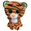 Image de Peluche Beanie Boo's Small Tiggy Le Tigre Marron et Vert
