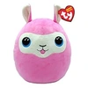 Image de Animal en peluche Squish a Boos Small Coussin Lana le lama 20 cm Rose