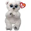 Image de Peluche Beanie Bellies Wuzzy l'ours 15 cm Blanc