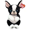 Image de Animal en peluche Beanie Bellies Medium Tink Le Chien 30 cm Blanc et Noir