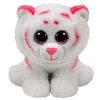Image de Peluche Tabor le Tigre Beanies Medium Rose et Blanche 33 cm