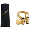 Image de Ligature M/o Alto Vieil Or Couvre-bec Plastique Ligatures saxophone alto