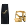 Image de Saxophones VANDOREN LIGATURE M/O BARYTON FINITION VIEIL OR ET COUVRE BEC PLASTIQUE - LC59AP Ligature saxophone Baryton