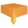 Image de Nappe Orange Plastique Rectangulaire 135 x 270 cm