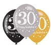 Image de ballons Sparkling 30 unisexe 27,5 cm 6 pièces