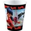 Image de tasses de fête Miraculous 250 ml 8 pièces rouge/noir