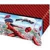 Image de Nappe En Plastique Miraculous 120 X 180 Cm - Rouge - 180 cm