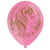 Image de ballons de fête licorne unicorne rose 6 pièces 27,5 cm