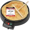 Image de Clatronic Crepes Maker pour crêpes Ø 29cm, Crepe Maker inkl. Distributeur de pâte et revêtement antiadhésif surface, thermostat réglable en continu et feu de camp - Crêpes Maker avec 900W - CM 3372 en occasion ou reconditionné