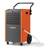 Image de Déshumidificateur Mobile 73 L/jour 695 m³, Tuyau de Vidange et Minuterie, Orange