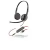 Image de Blackwire 3225 Binaural Head-Band Black Headset - Headsets (Call Center/Office, Binaural, Head-Band, Black, IN-LINE Control, Wired)