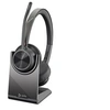 Image de Poly Voyager 4300 UC Series 4320 - Micro-casque - sur-oreille - Bluetooth - sans fil - USB-A - isolation acoustique - certifié Zoom