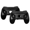 Image de 2pcs poignées de contrôleur en silicone poignée pour support de console n-switch joy-con - noir
