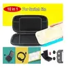 Image de Pour ns switch lite accessoires étui rigide + 4 bouchons + film en verre + câble de charge + étui pour carte - noir
