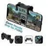 Image de 3 gears pubg game controller 6 finger control gamepad game accessoires pour téléphone - noir