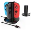 Image de Chargeur dock station charger avec indication led pour nintendo switch joy-con - multicolore