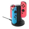 Image de Contrôleur de charge led stand 4in1 chargeur dock switch joy-con / pro - noir
