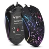 Image de Souris filaire G828USB Câble Gaming RGB 6Boutons Programmables Macro Rétroéclairage Gamer - Noir