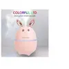 Image de Humidificateur portable 600 ml à brume fraîche avec veilleuse - - rose