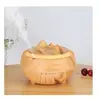 Image de Humidificateur d'arôme à la maison en forme de pics d'éclairage sept couleurs grain bois 400 ml - jaune