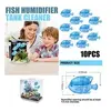 Image de 10 pièces universel humidificateur de réservoir nettoyant chaud humidificateurs à brume fraîche poissons - bleu
