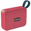 Image de Kenwood AS-60BT-V Haut-Parleur Bluetooth Portable 5 W avec TWS stéréo, IPX7 étanche, radiateur Passif, Effet LED, Batterie Rechargeable jusqu'à 8,5 h, Design Compact et léger, Connexion 10 m, Rouge en occasion ou reconditionné