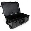 Image de PELI 1650 valise de protection antichoc pour équipement photo et drone, IP67 étanche à l'eau et à la poussière, capacité de 86L, fabriquée en Allemagne, sans mousse, couleur: noire en occasion ou reconditionné