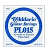 Image de Corde au détail pour guitare électrique - Acier plein 015