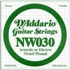 Image de Corde au détail NW030 - guitare électrique - Filet rond 030
