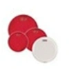Image de EPP-HRUV1-F - Pack Fusion - Peaux Hydraulic rouges (10'', 12'', 14'') et peau de frappe pour caisse claire 14'' UV1 sablée