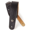 Image de 20GL00 - Sangle en cuir étroite pour guitare - noire