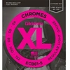 Image de ECB81-5 Chromes Soft 45-132 - Jeu de cordes guitare basse 5 cordes filet plat