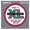 Image de ENR71-5 Half Rounds Regular Light 5C 45-130 Cordes guitares basses 5