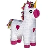 Image de piñata licorne rose/blanc 45x33 cm